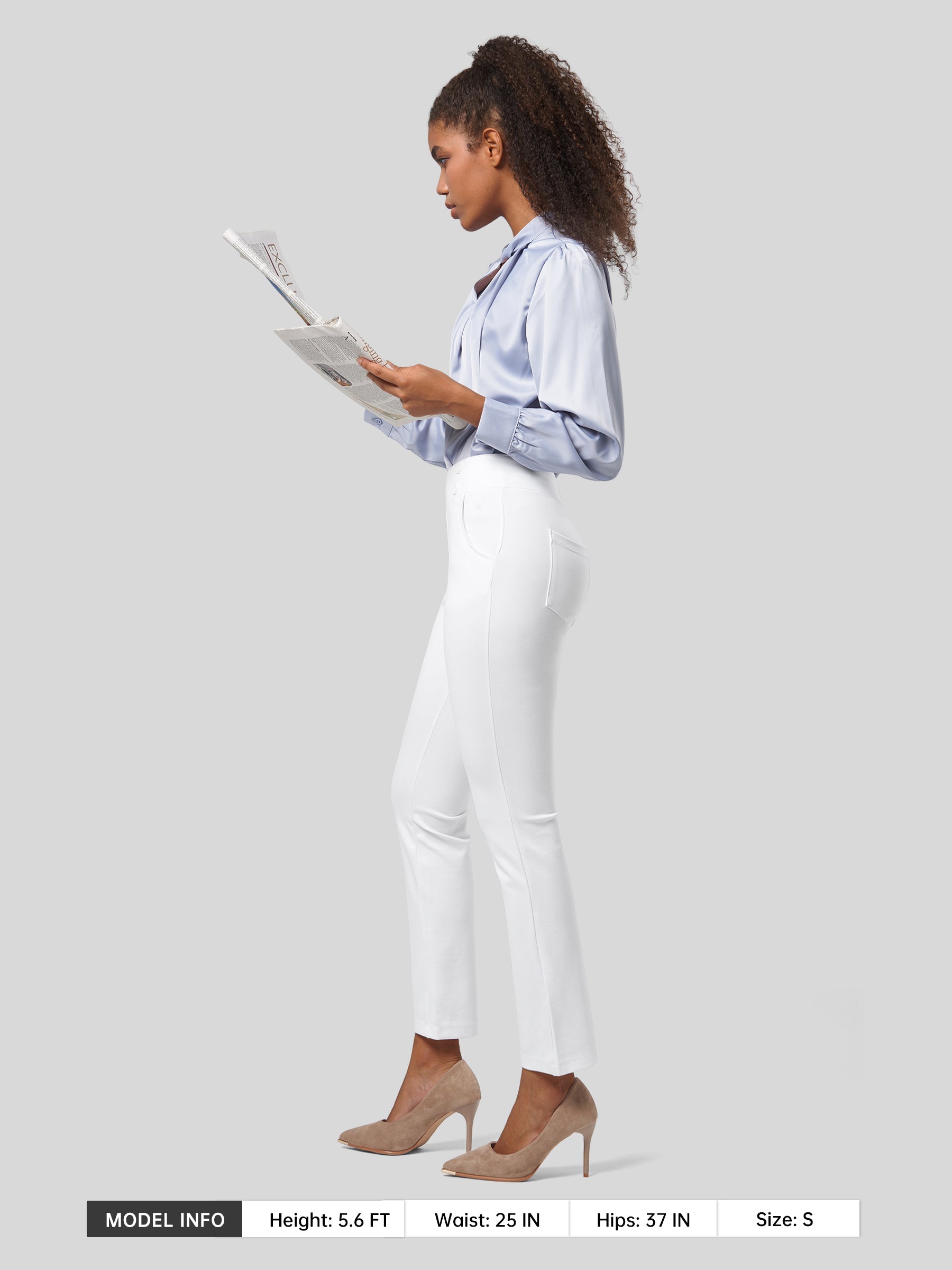 Women's Cropped Yoga Dress Pants