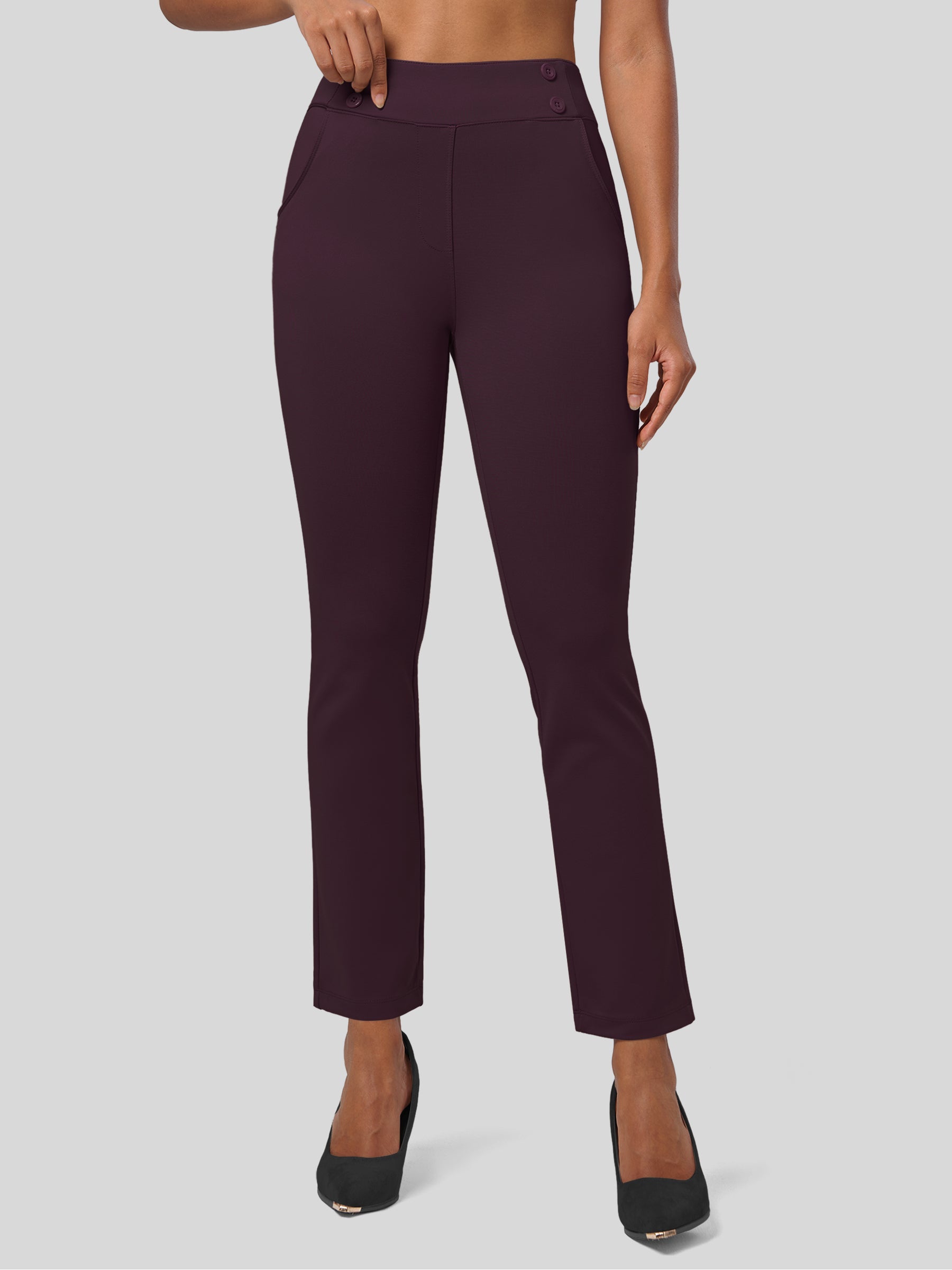 Women's Cropped Yoga Dress Pants