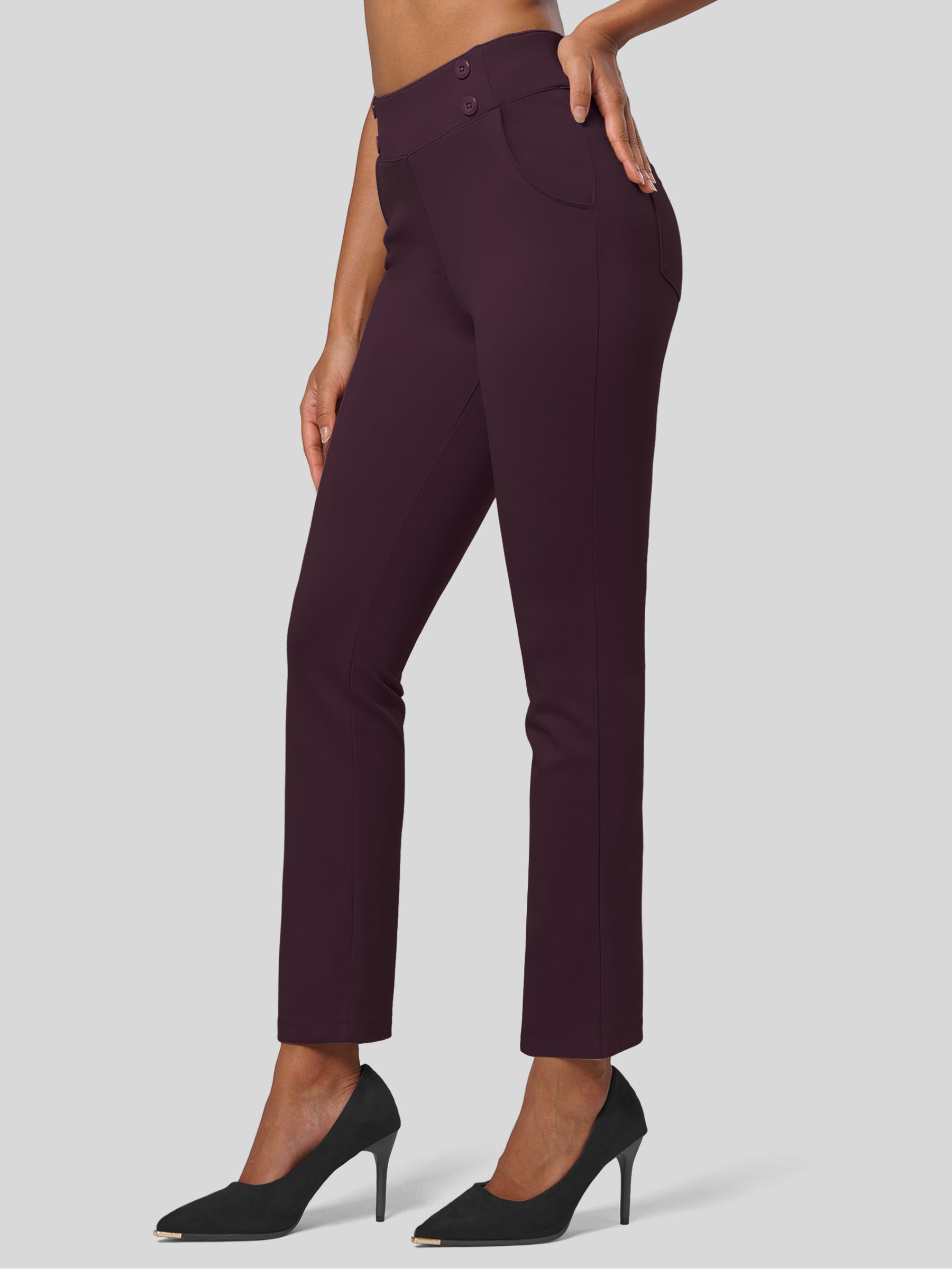 Women's Cropped Yoga Dress Pants