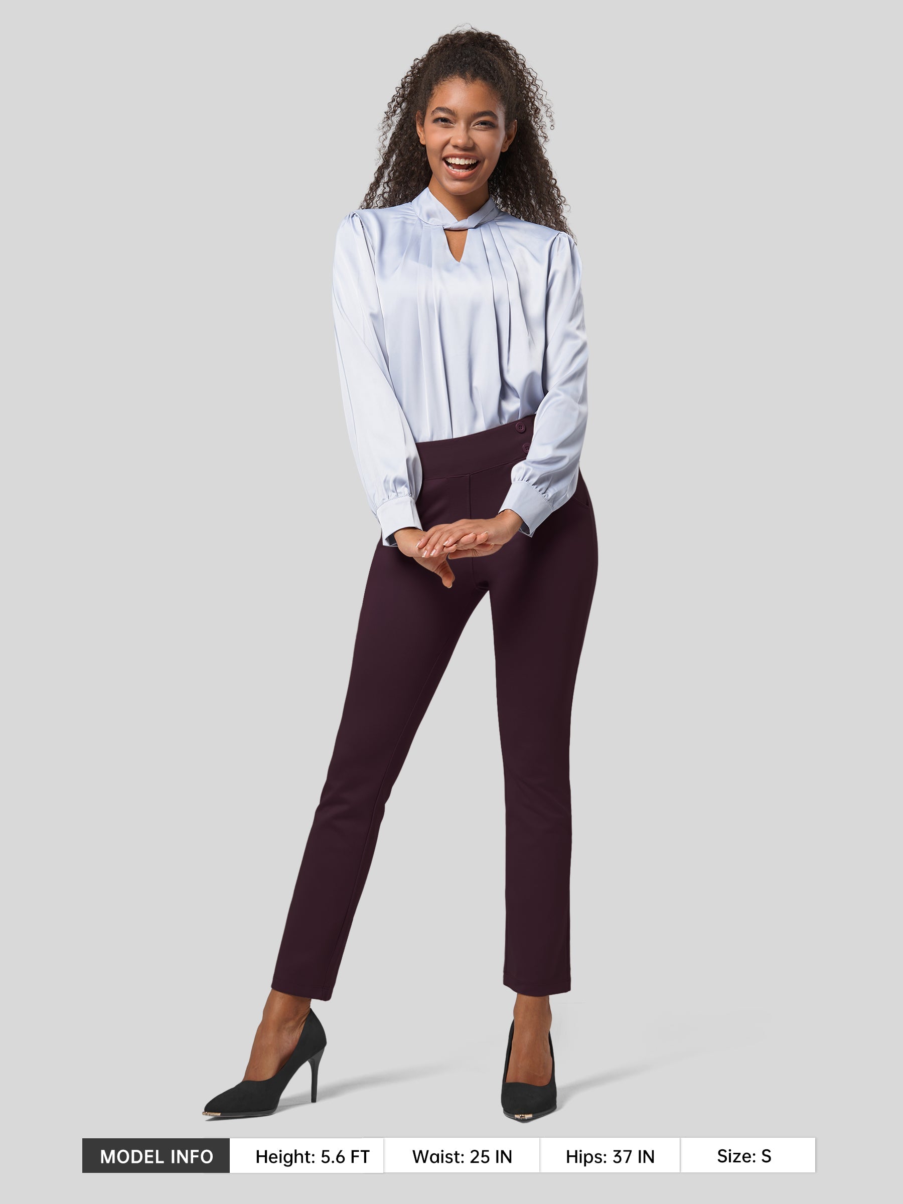Women's Cropped Yoga Dress Pants
