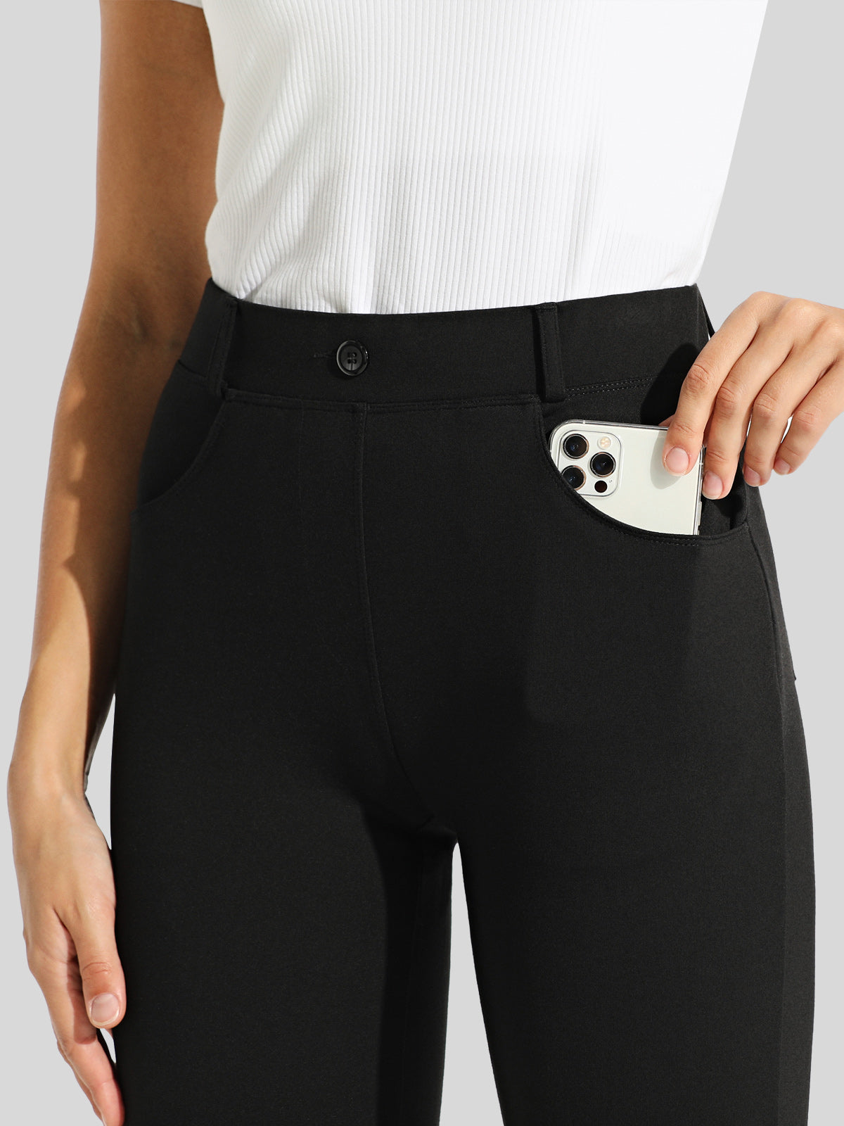 Women's Straight Leg Yoga Dress Pants