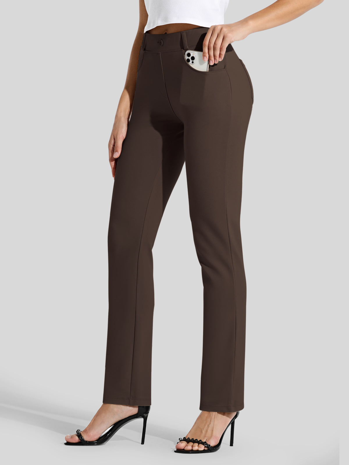 Women's Straight Leg Yoga Dress Pants