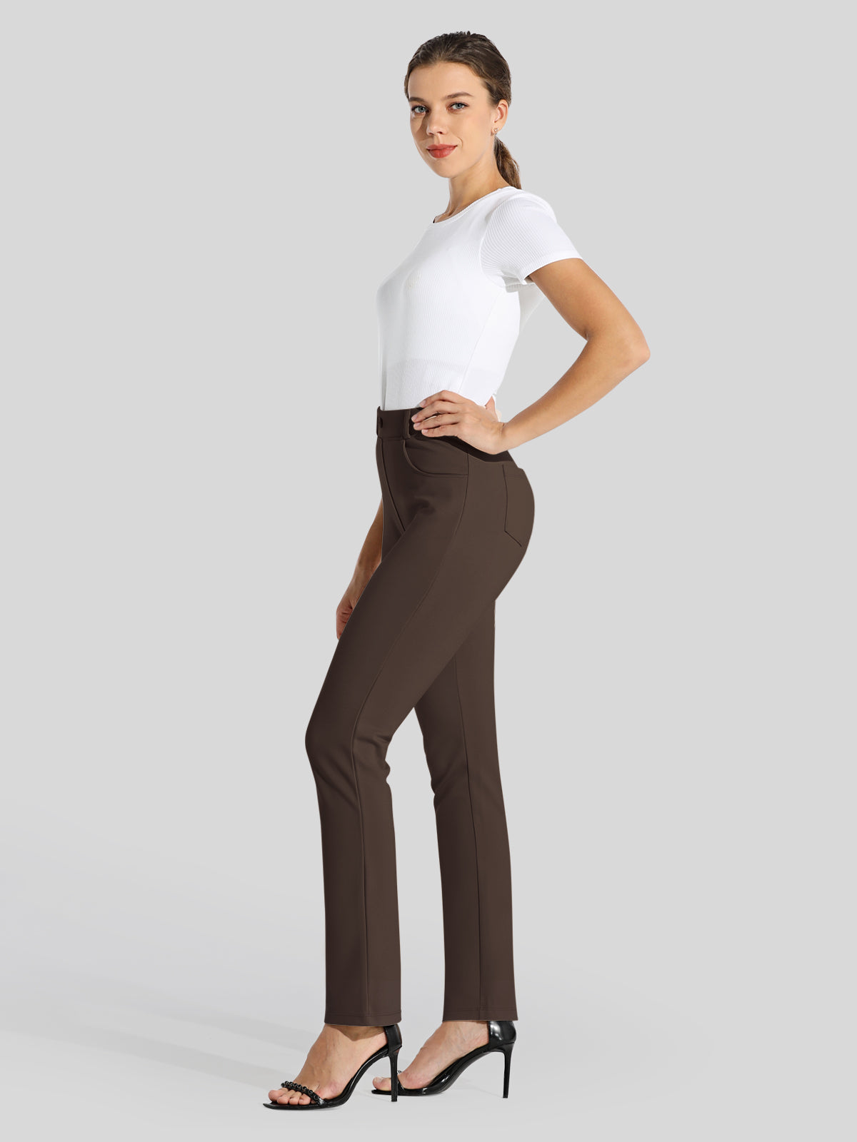Women's Straight Leg Yoga Dress Pants
