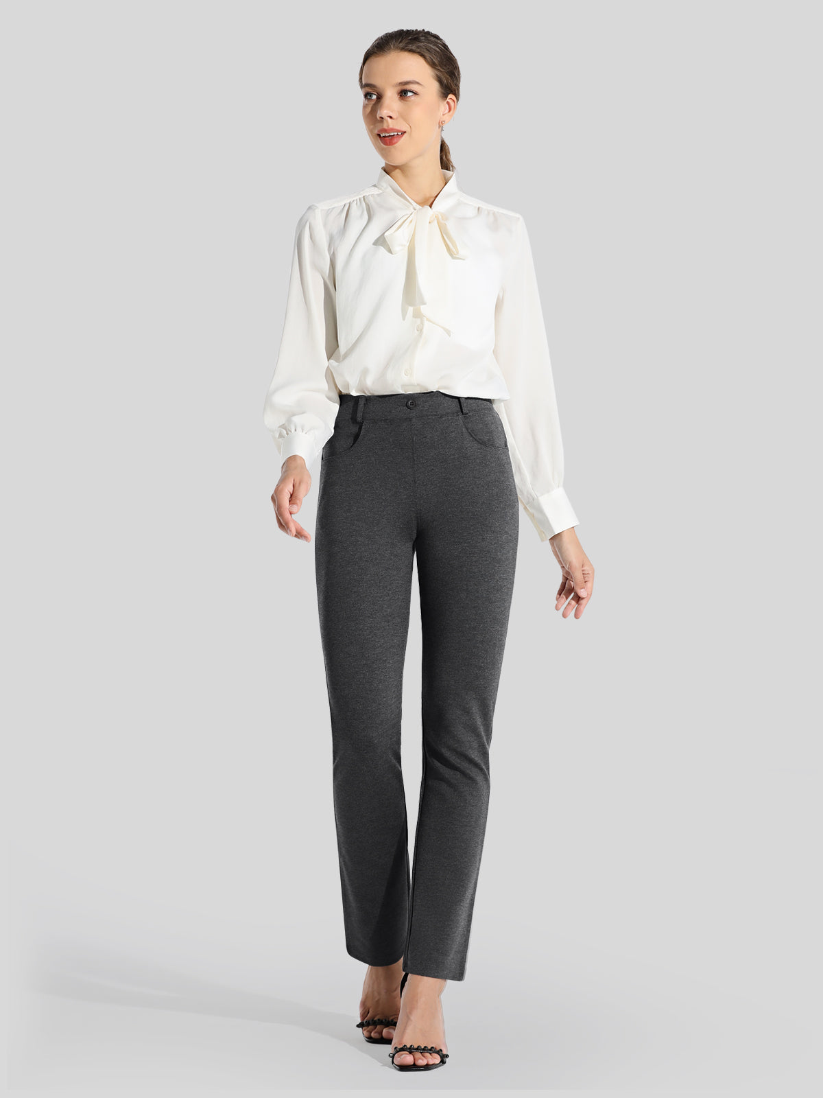 Women's Straight Leg Yoga Dress Pants