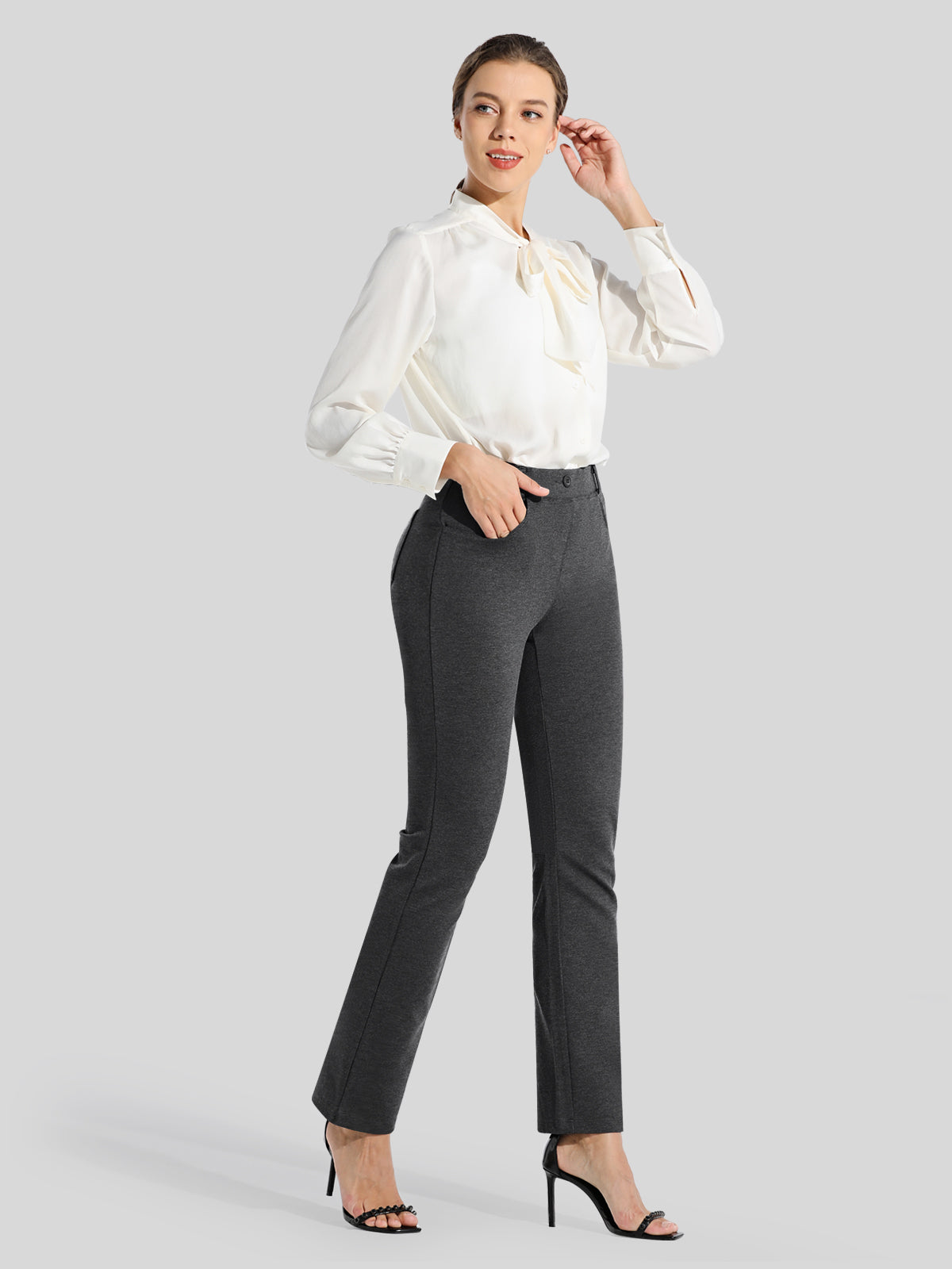 Women's Straight Leg Yoga Dress Pants