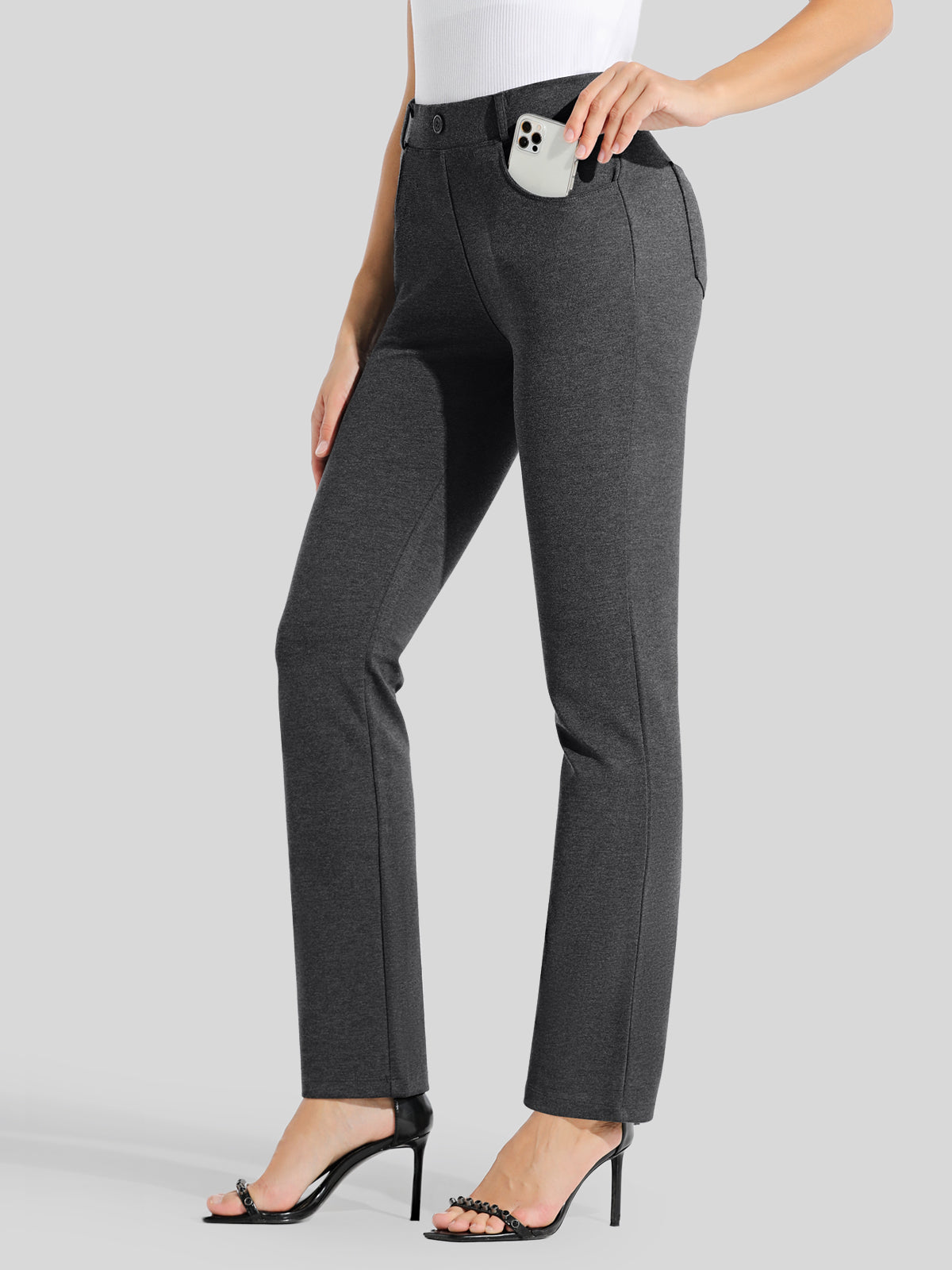 Women's Straight Leg Yoga Dress Pants