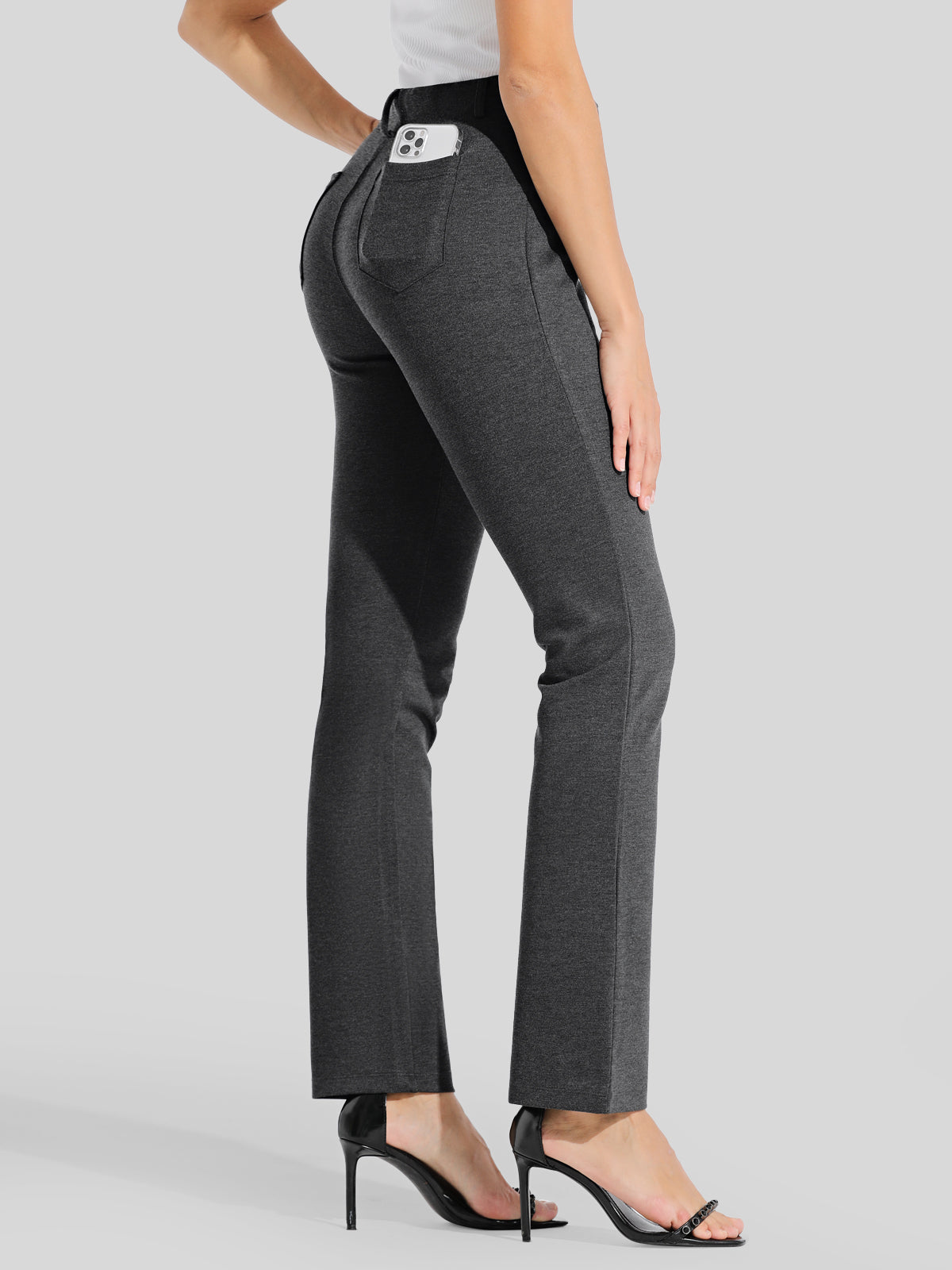 Women's Straight Leg Yoga Dress Pants Petite