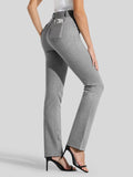 Women's Straight Leg Yoga Dress Pants Petite