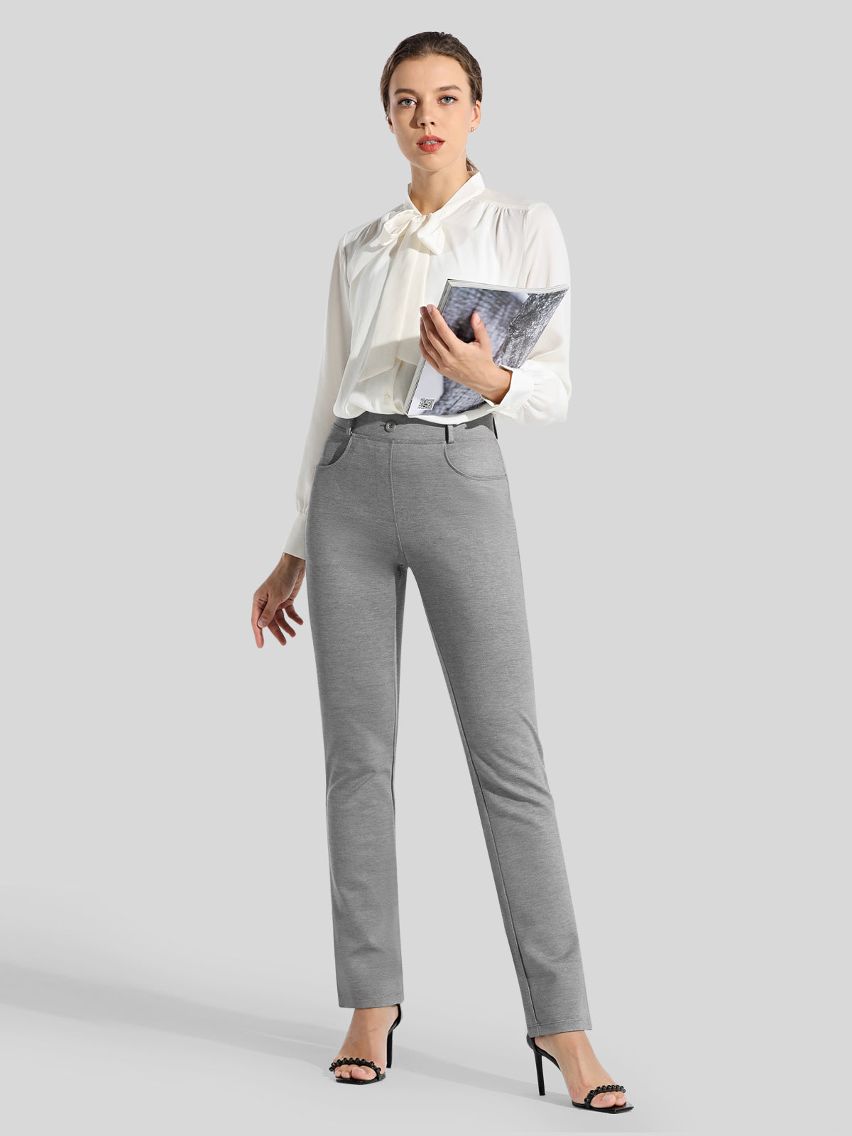 Women's Straight Leg Yoga Dress Pants