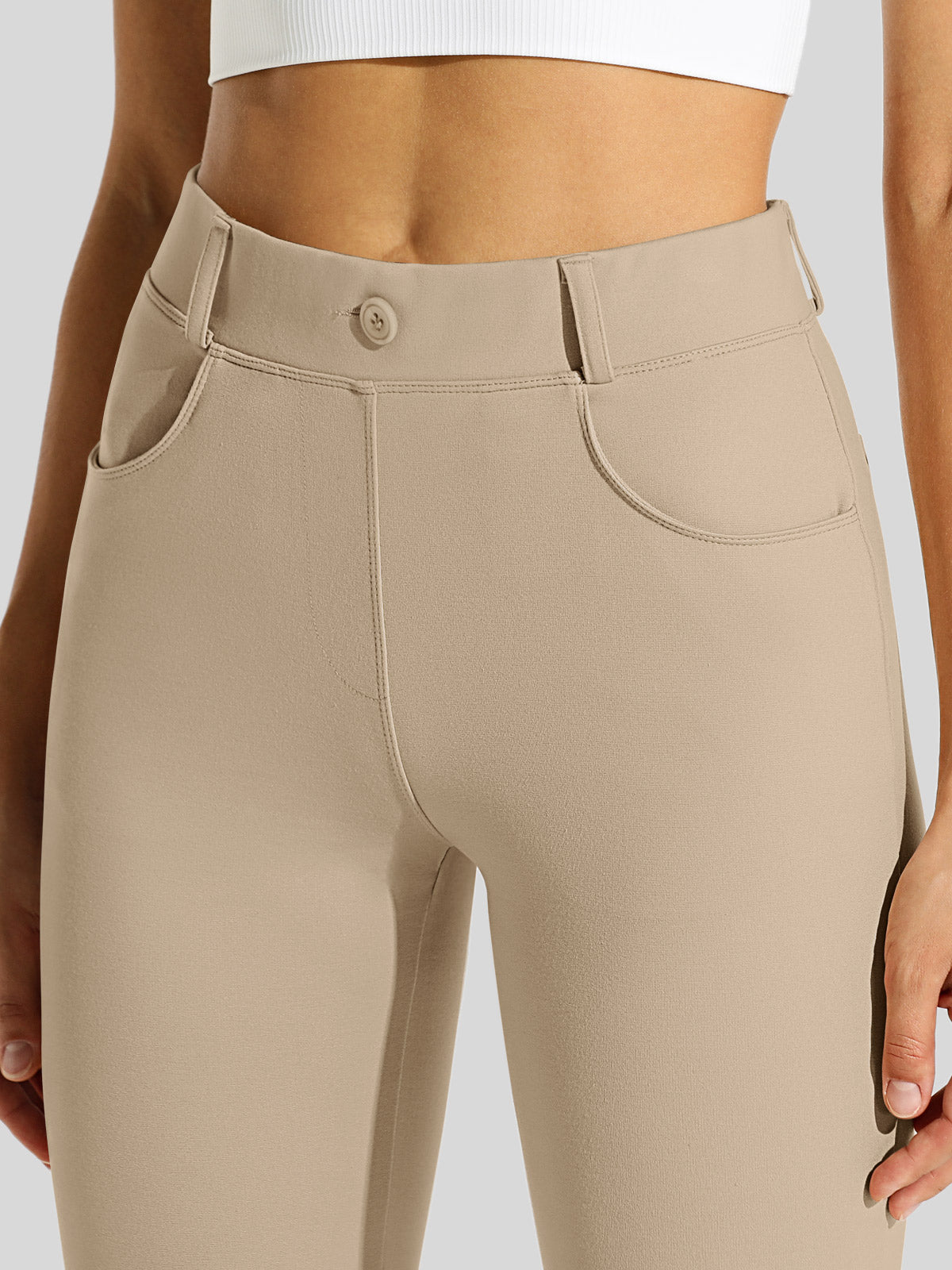 Women's Straight Leg Yoga Dress Pants Petite