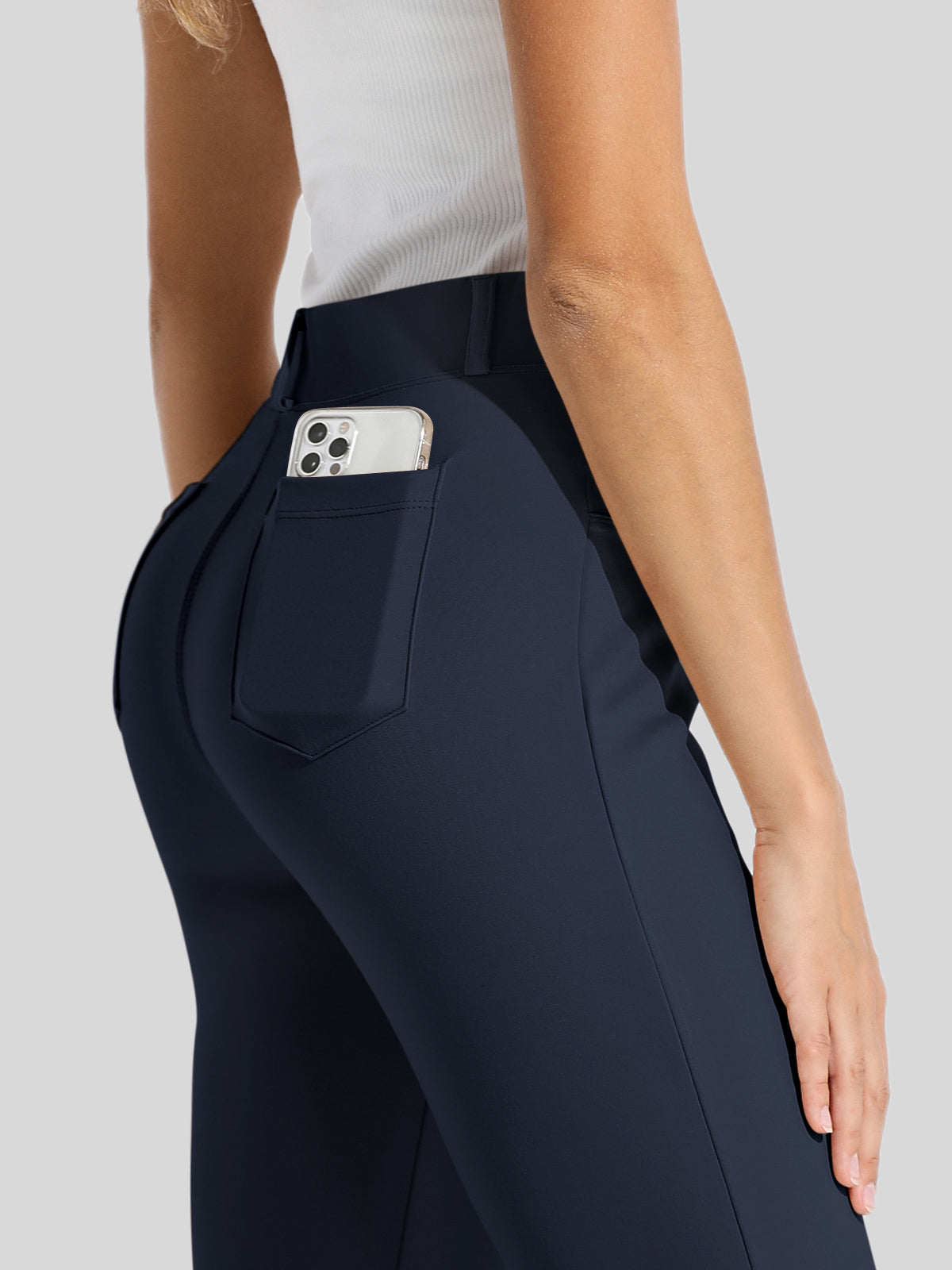 Women's Straight Leg Yoga Dress Pants Petite