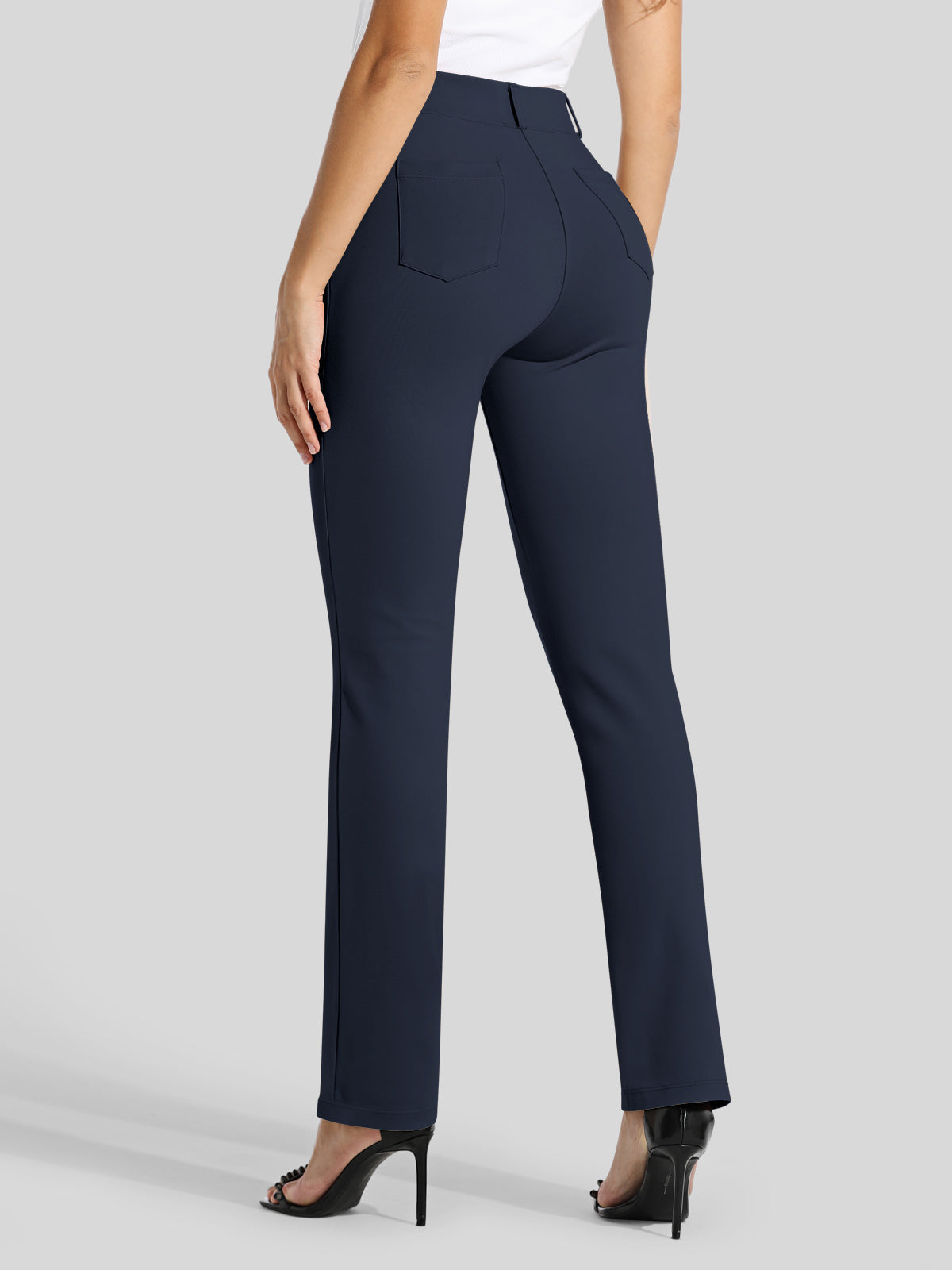 Women's Straight Leg Yoga Dress Pants
