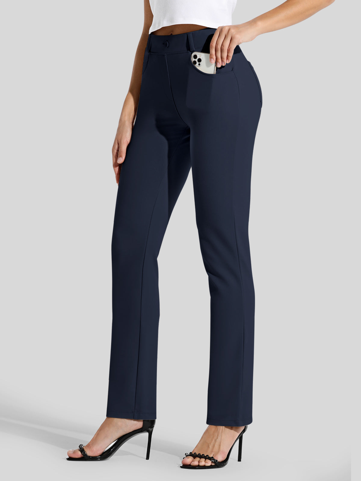 Women's Straight Leg Yoga Dress Pants