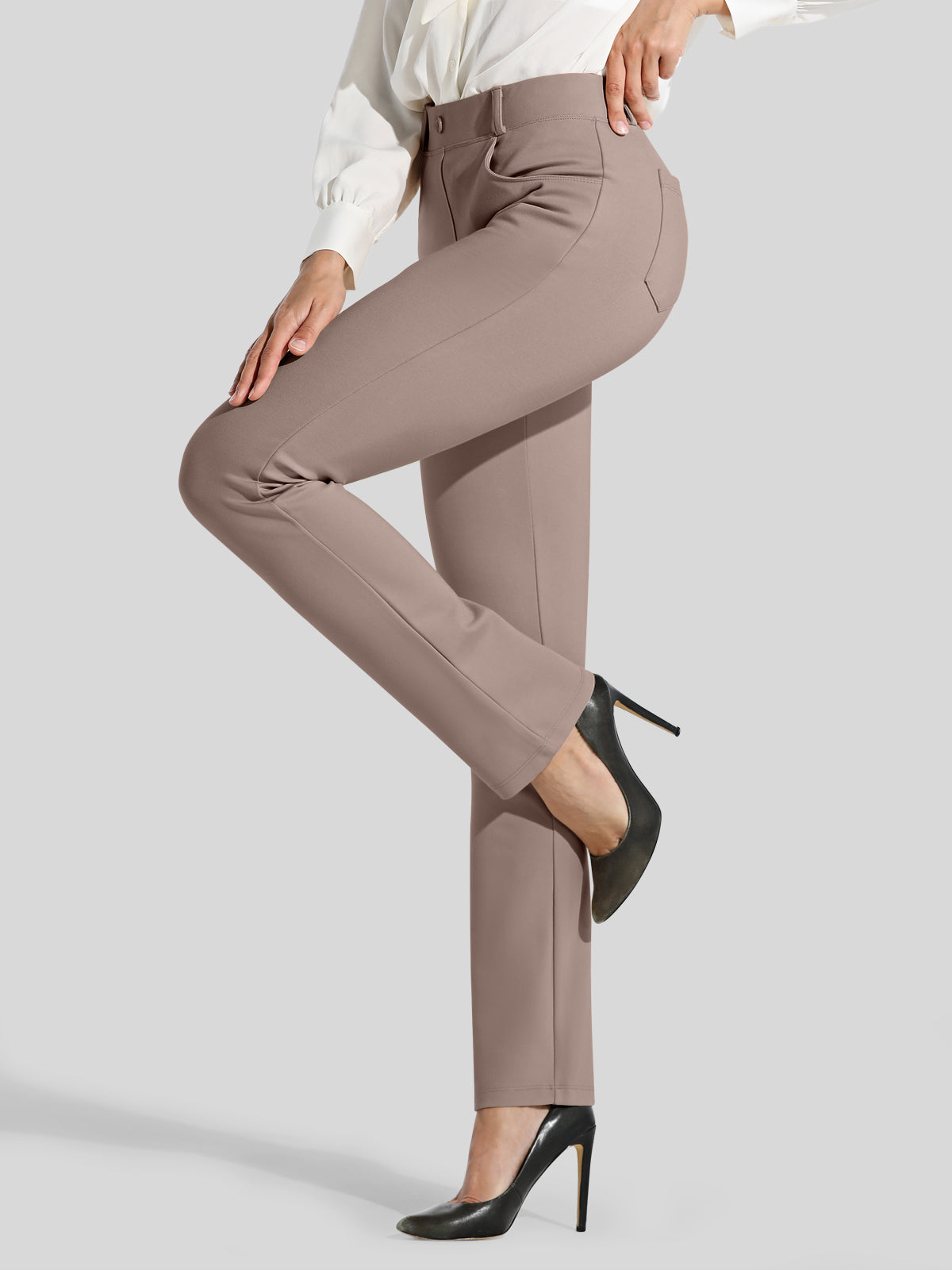 Women's Straight Leg Yoga Dress Pants