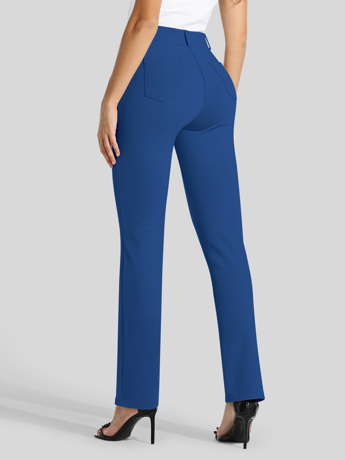 Women's Straight Leg Yoga Dress Pants Petite