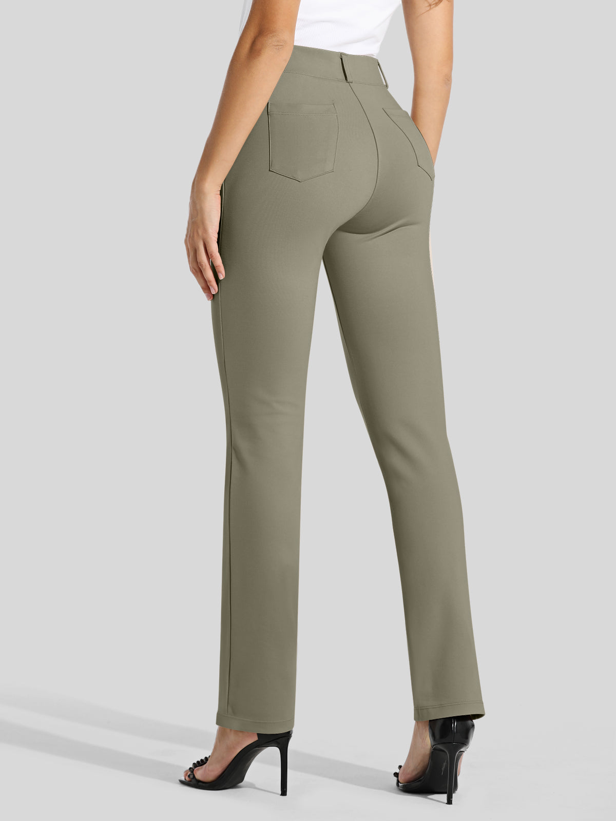 Women's Straight Leg Yoga Dress Pants