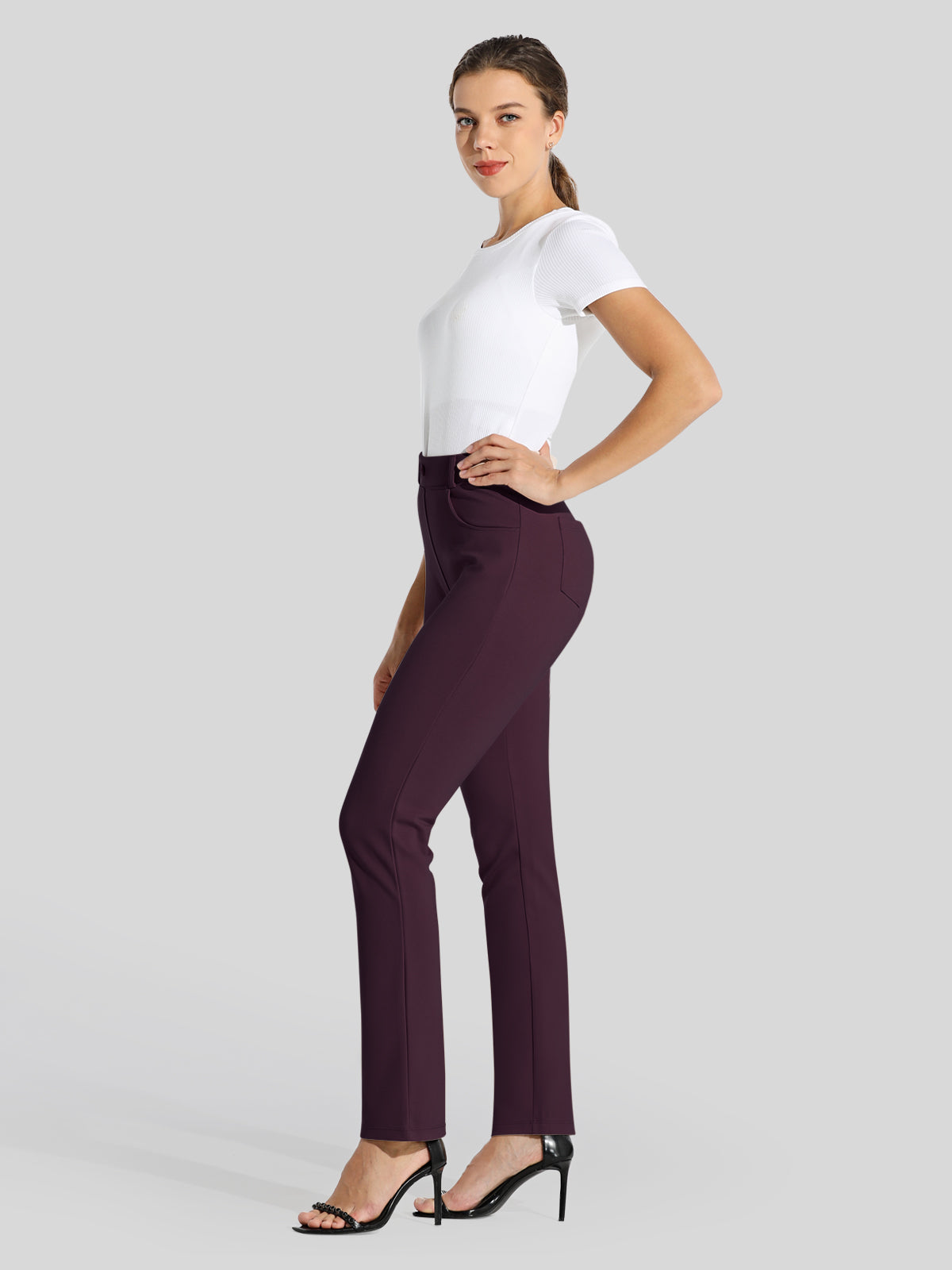 Women's Straight Leg Yoga Dress Pants