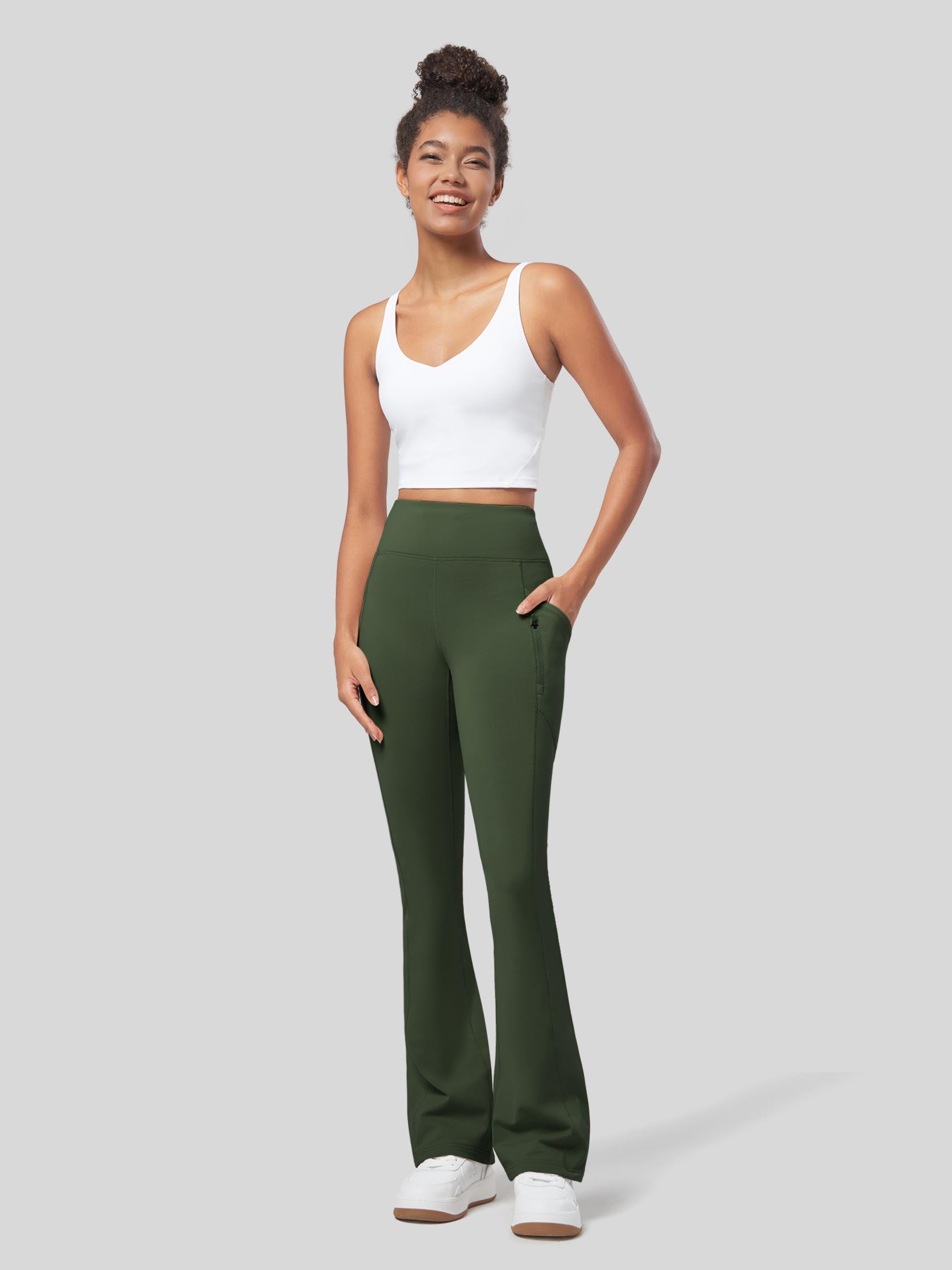 Women's Fleece Bootcut Yoga Pants