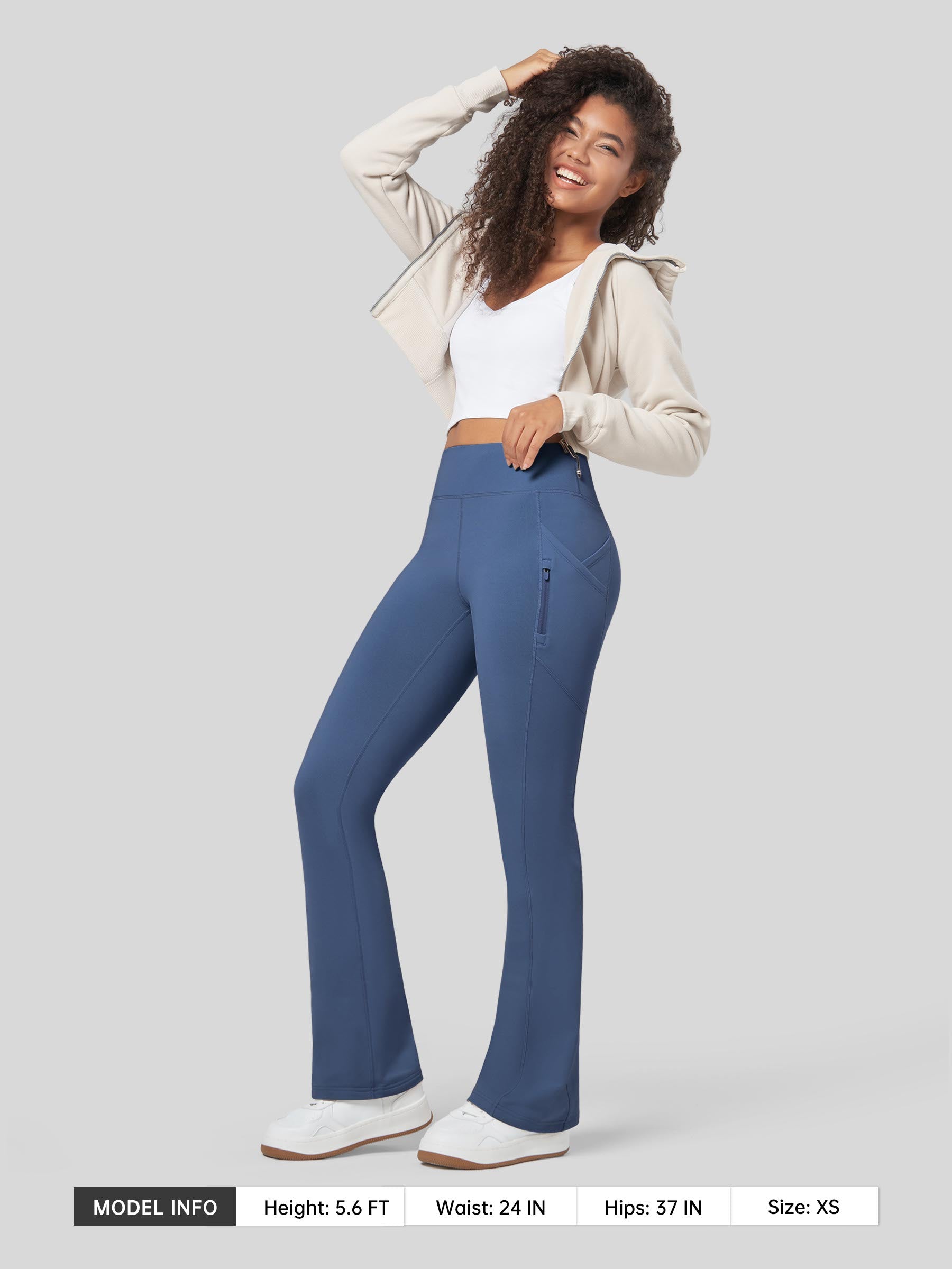 Women's Fleece Bootcut Yoga Pants