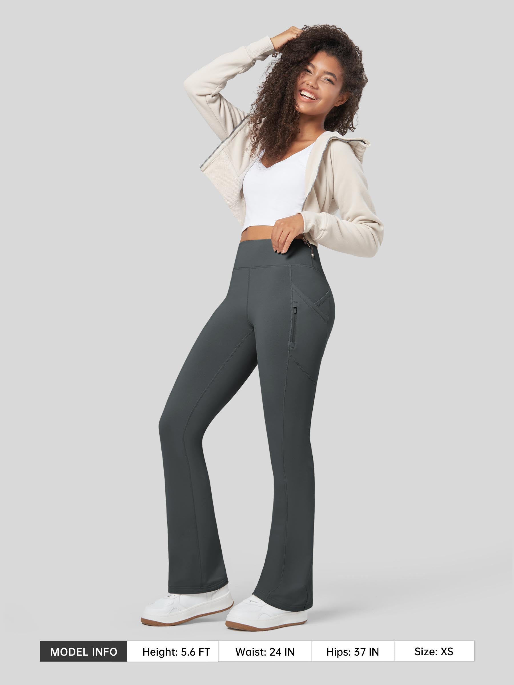 Women's Fleece Bootcut Yoga Pants