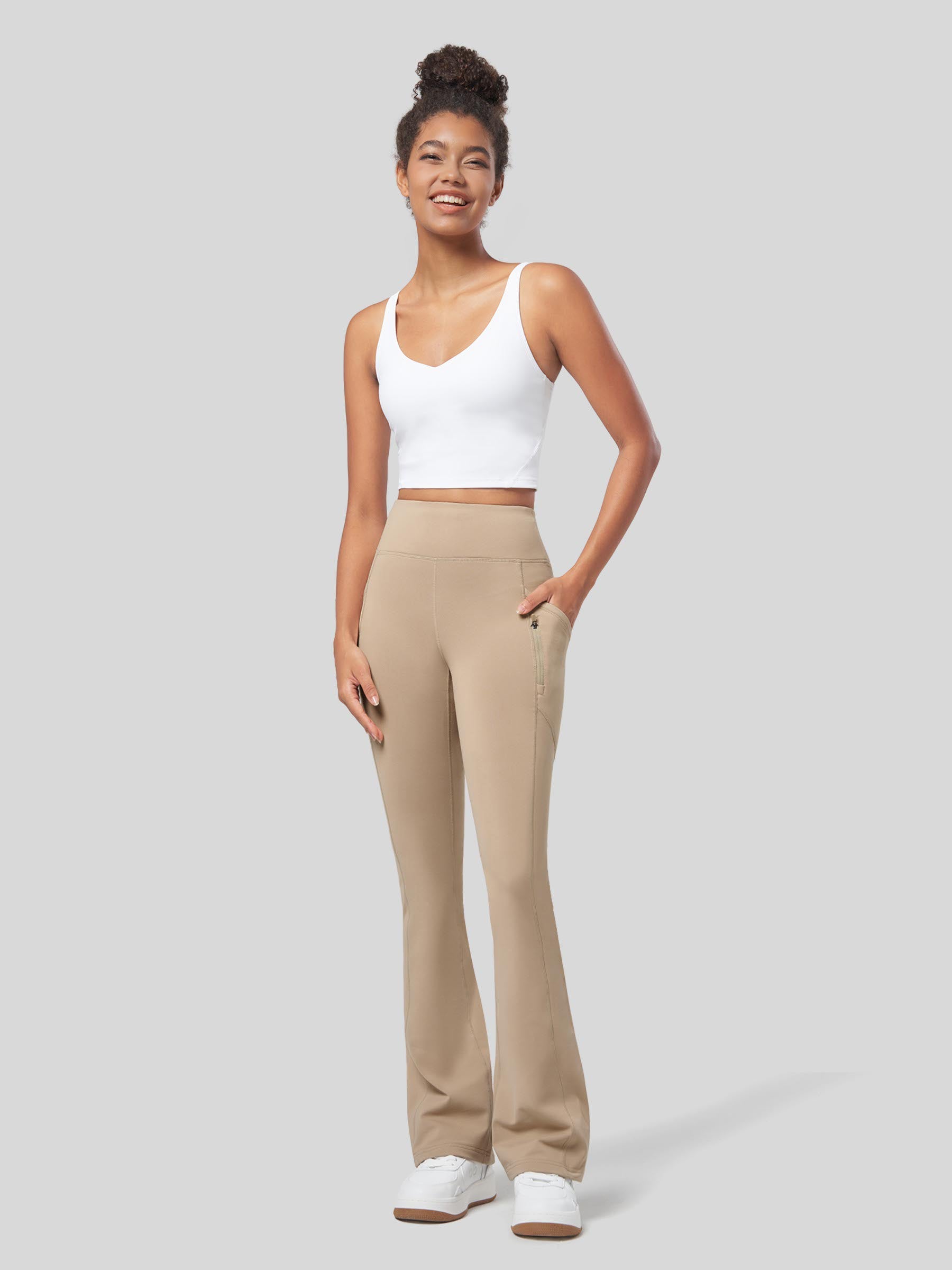 Women's Fleece Bootcut Yoga Pants