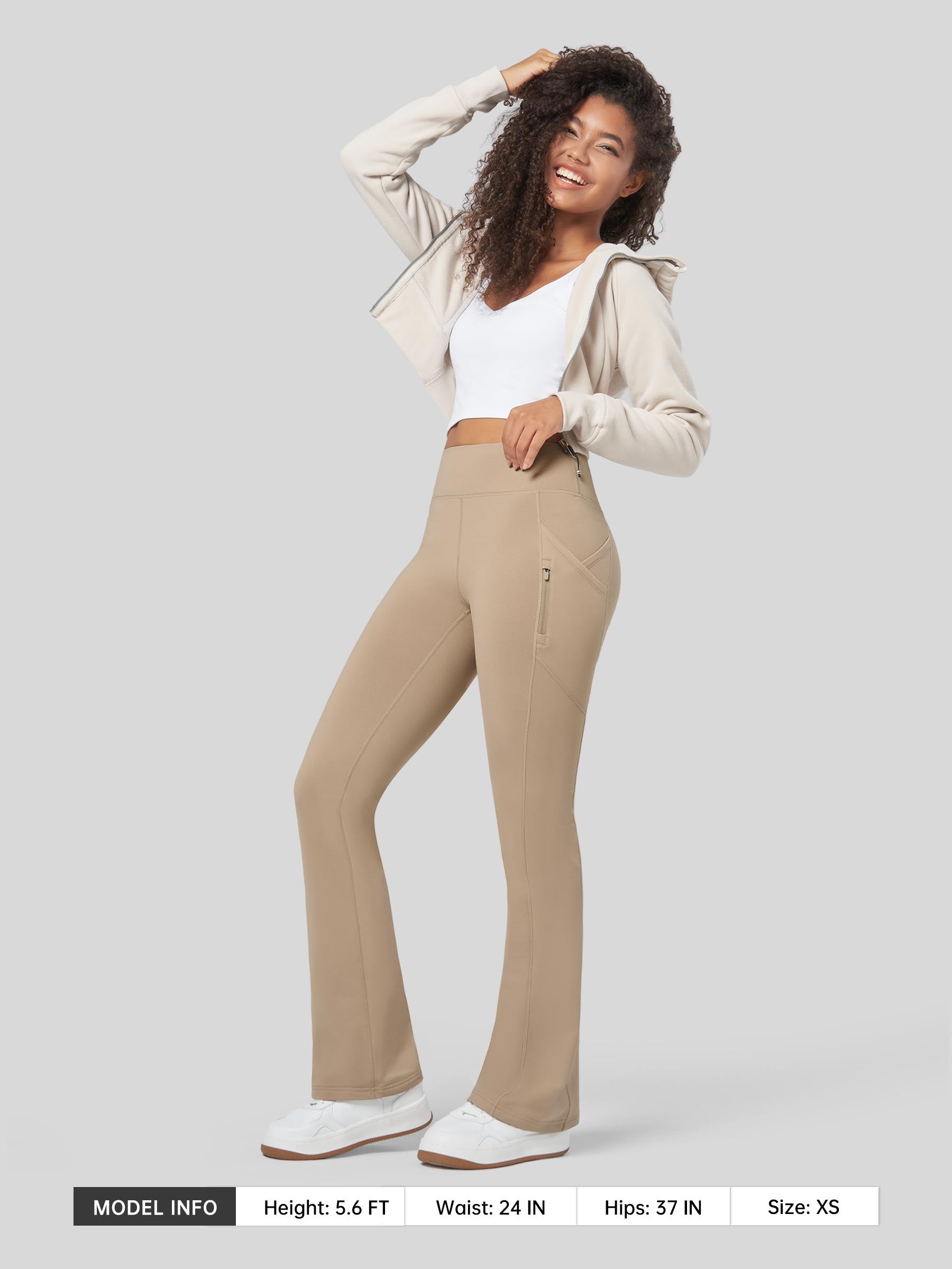 Women's Fleece Bootcut Yoga Pants
