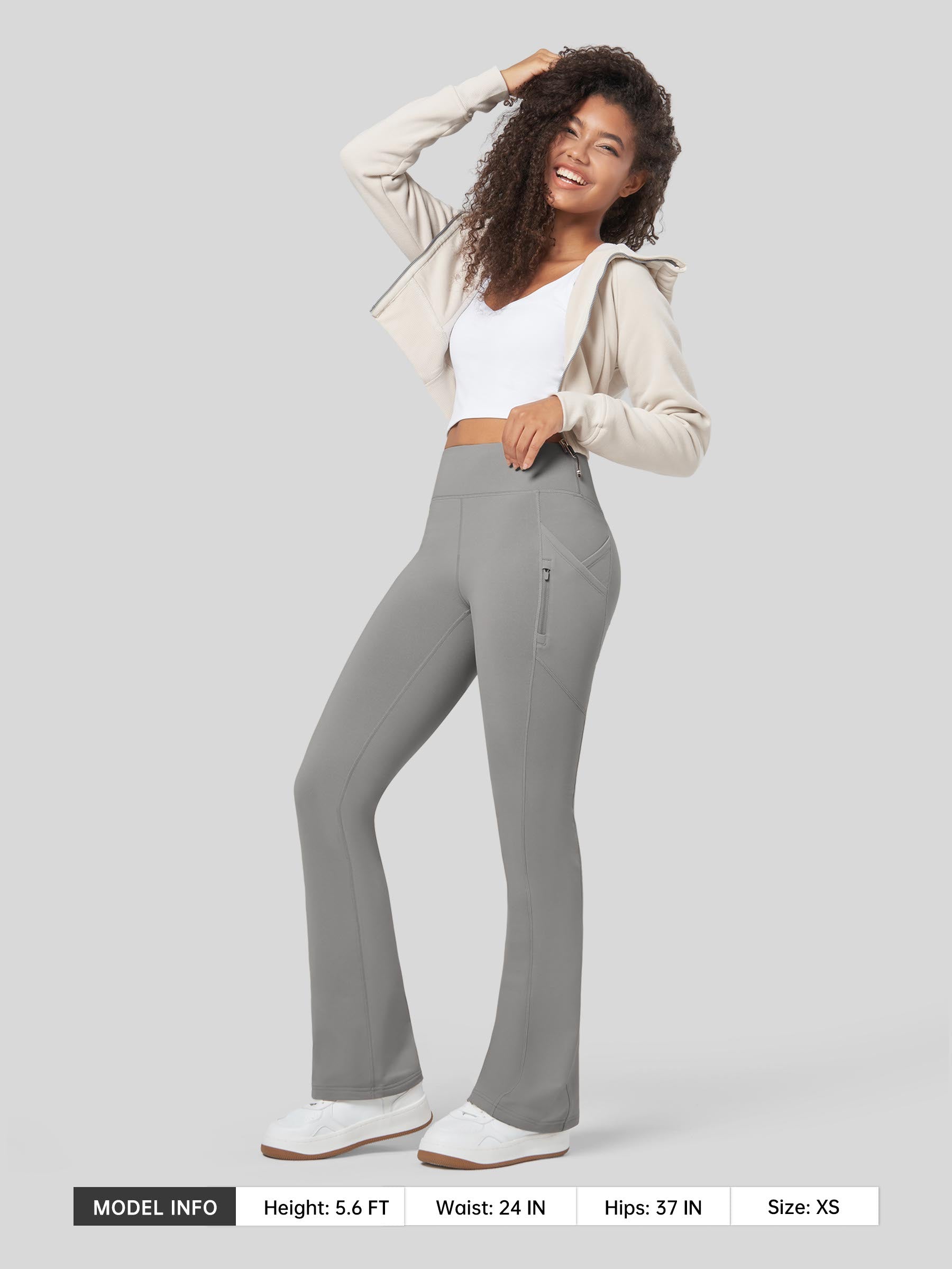 Women's Fleece Bootcut Yoga Pants