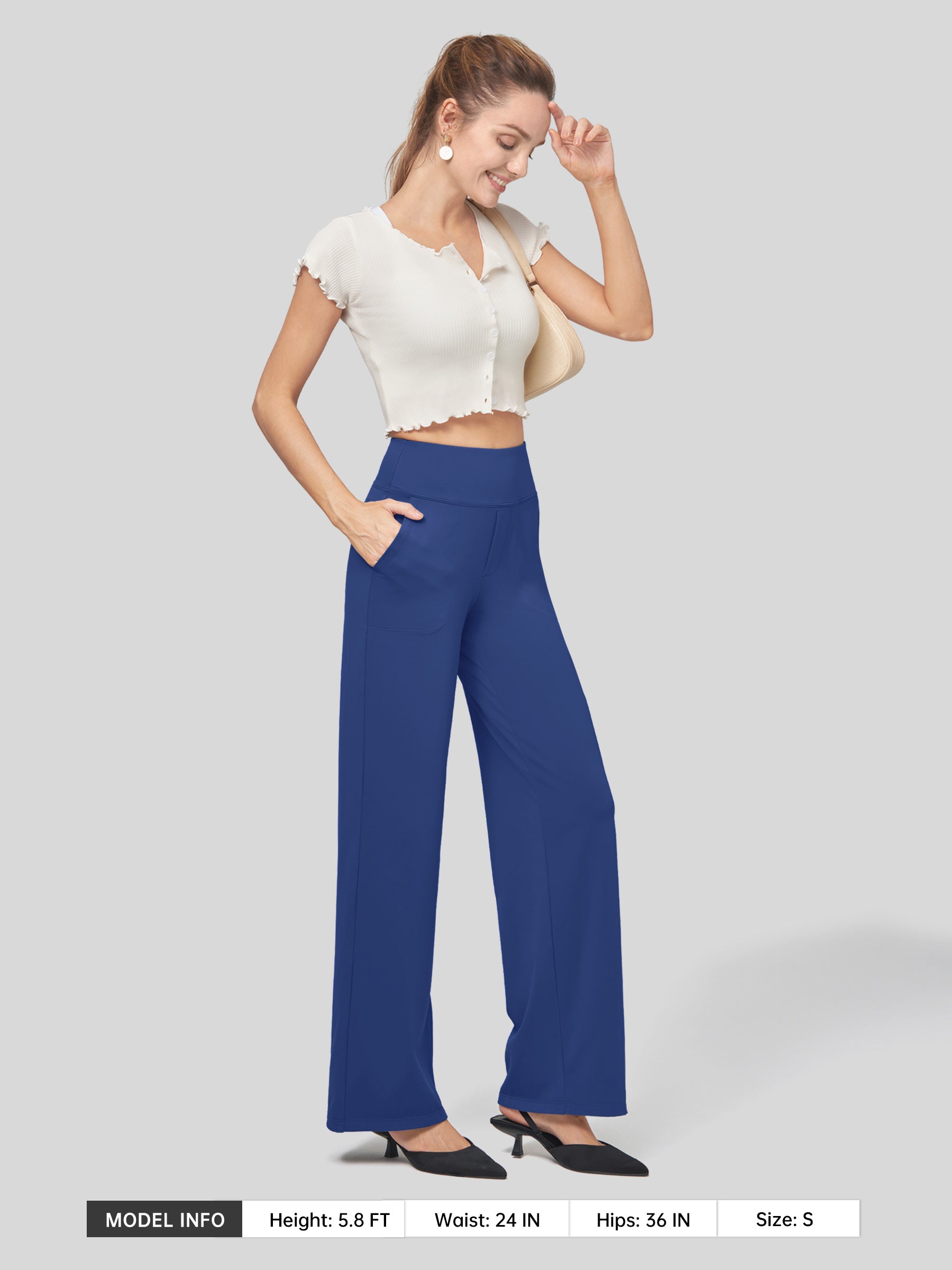 Women's High Rise Yoga Dress Pants