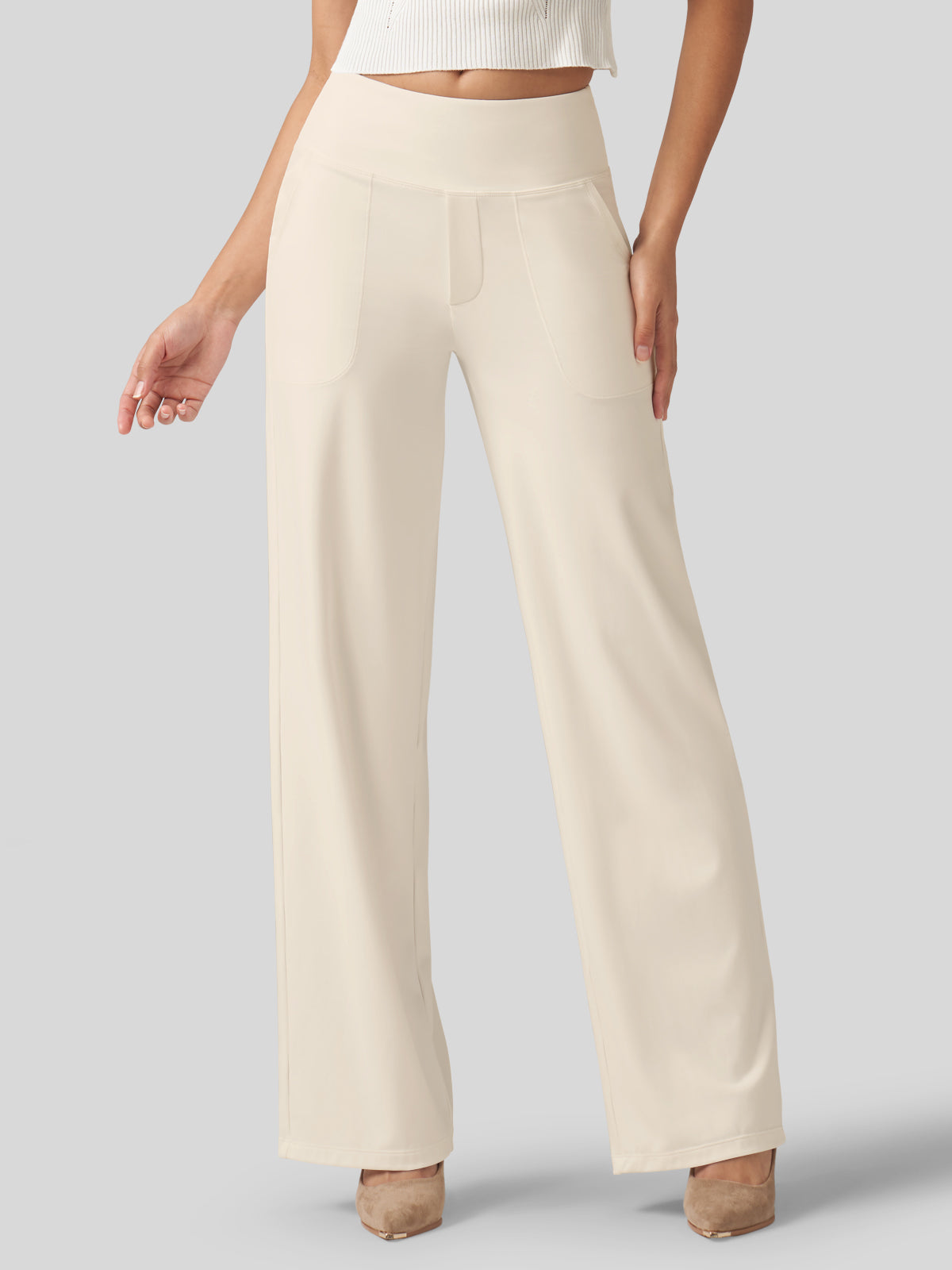 Women's High Rise Yoga Dress Pants