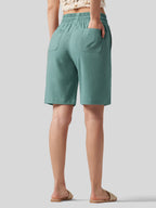 Women's Cotton Linen Easy Bermuda Shorts 10 Inch