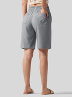 Women's Cotton Linen Easy Bermuda Shorts 10 Inch
