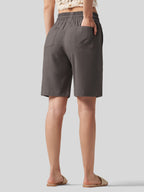 Women's Cotton Linen Easy Bermuda Shorts 10 Inch