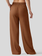 Women's Cotton Linen Wide-Leg Pants