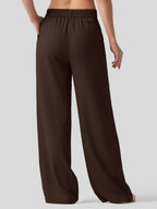 Women's Cotton Linen Wide-Leg Pants