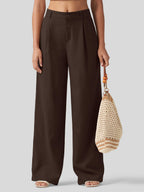 Women's Cotton Linen Wide-Leg Pants