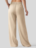 Women's Cotton Linen Wide-Leg Pants