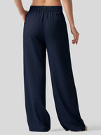 Women's Cotton Linen Wide-Leg Pants