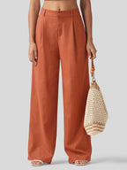 Women's Cotton Linen Wide-Leg Pants