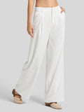 Women's Cotton Linen Wide-Leg Pants