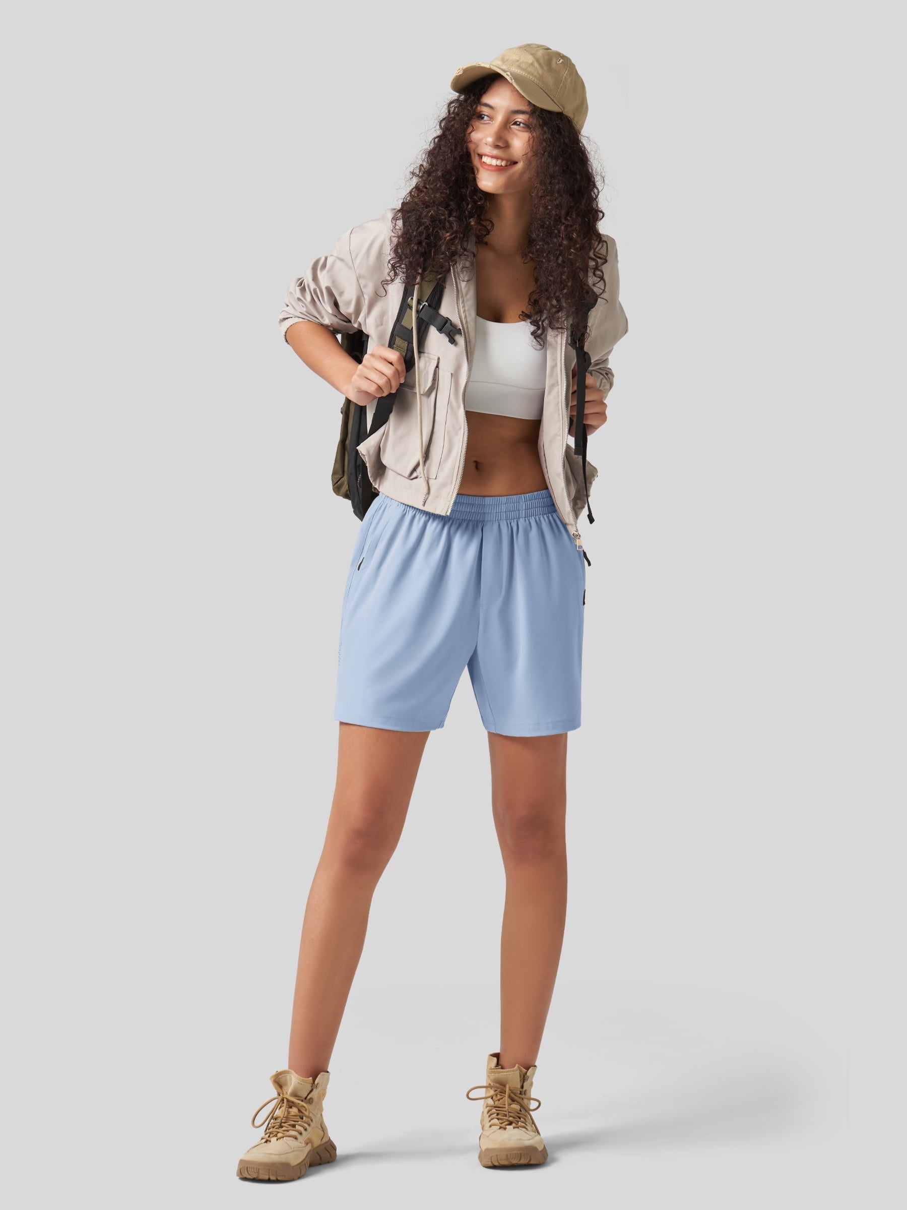 Women's Mid-Rise Running Shorts 5 Inch