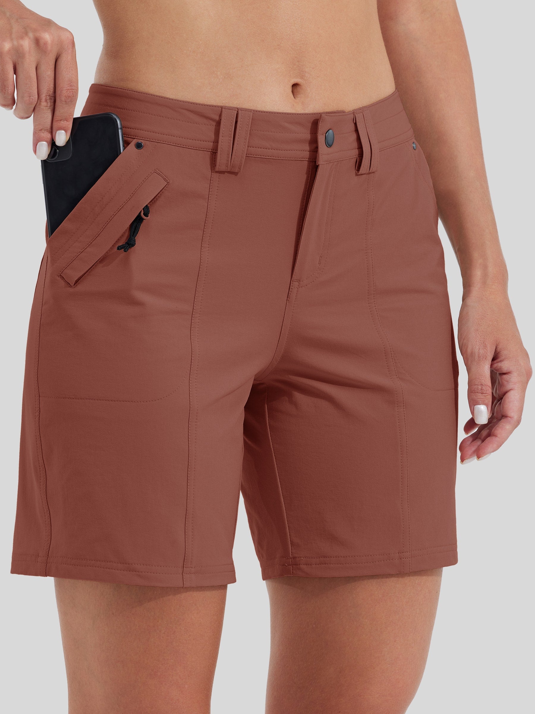 Women's Outdoor Golf Shorts Water-Resistant 7 Inch