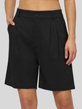 Women's Cotton Linen Bermuda Shorts