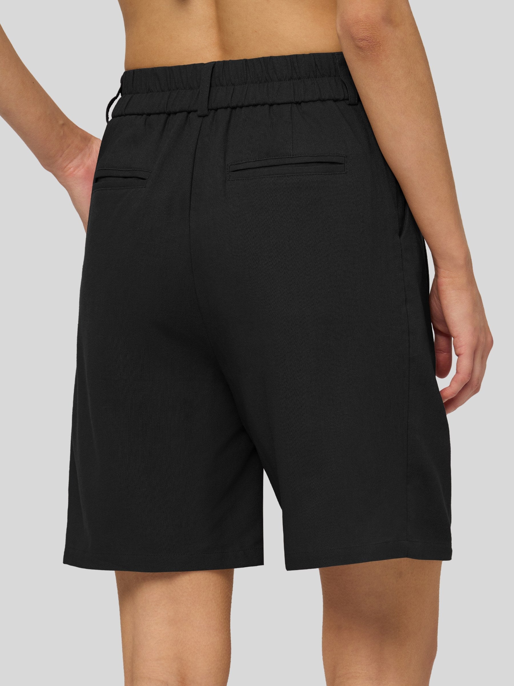 Women's Cotton Linen Bermuda Shorts