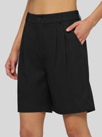 Women's Cotton Linen Bermuda Shorts