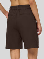Women's Cotton Linen Bermuda Shorts