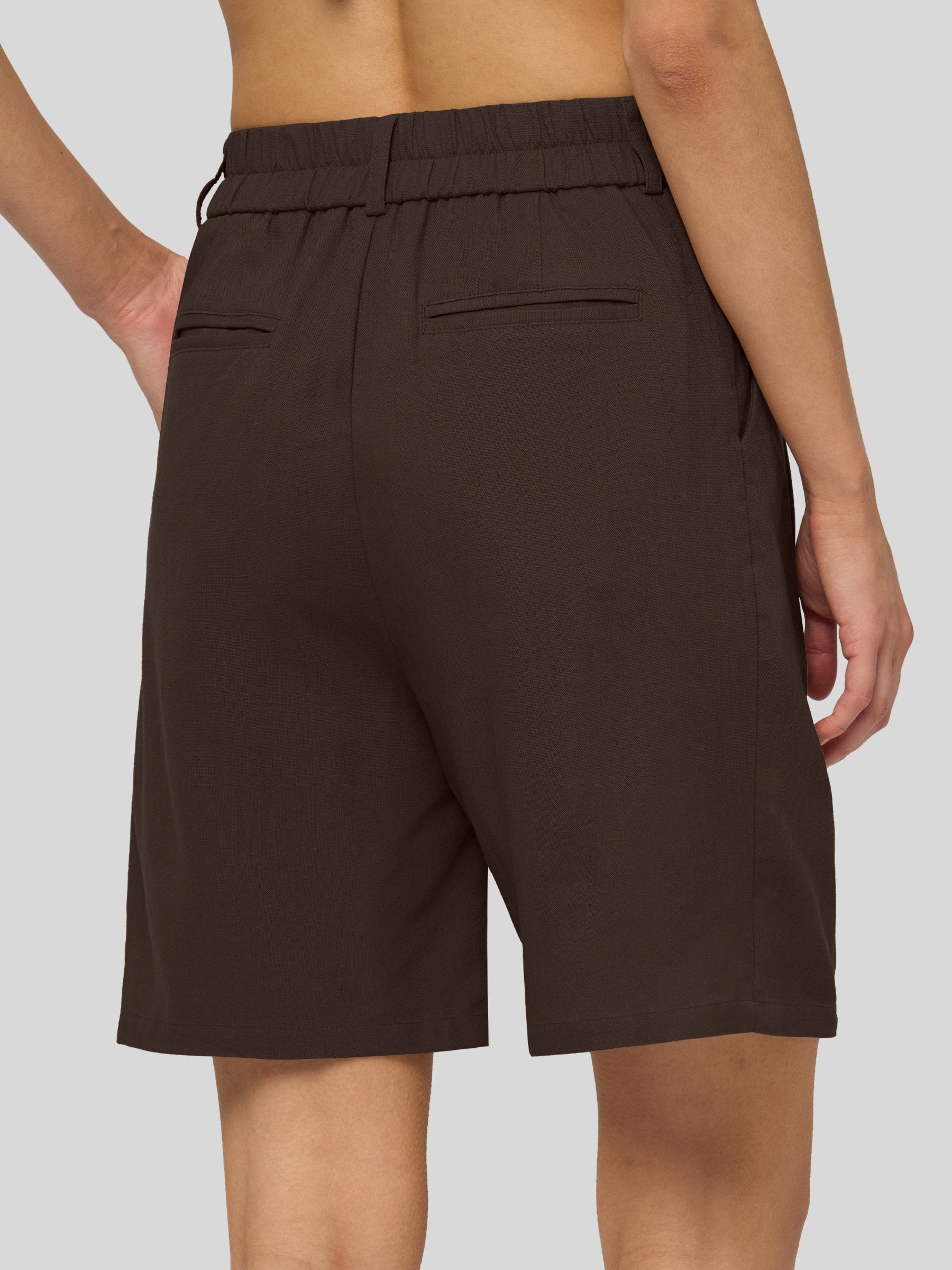Women's Cotton Linen Bermuda Shorts