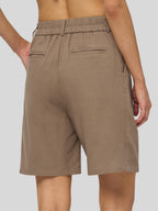 Women's Cotton Linen Bermuda Shorts