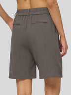 Women's Cotton Linen Bermuda Shorts