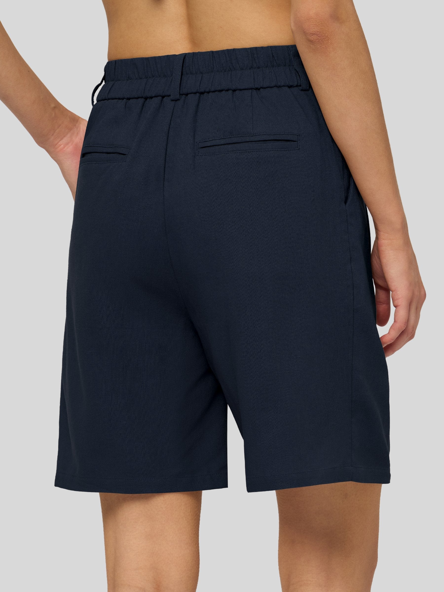 Women's Cotton Linen Bermuda Shorts