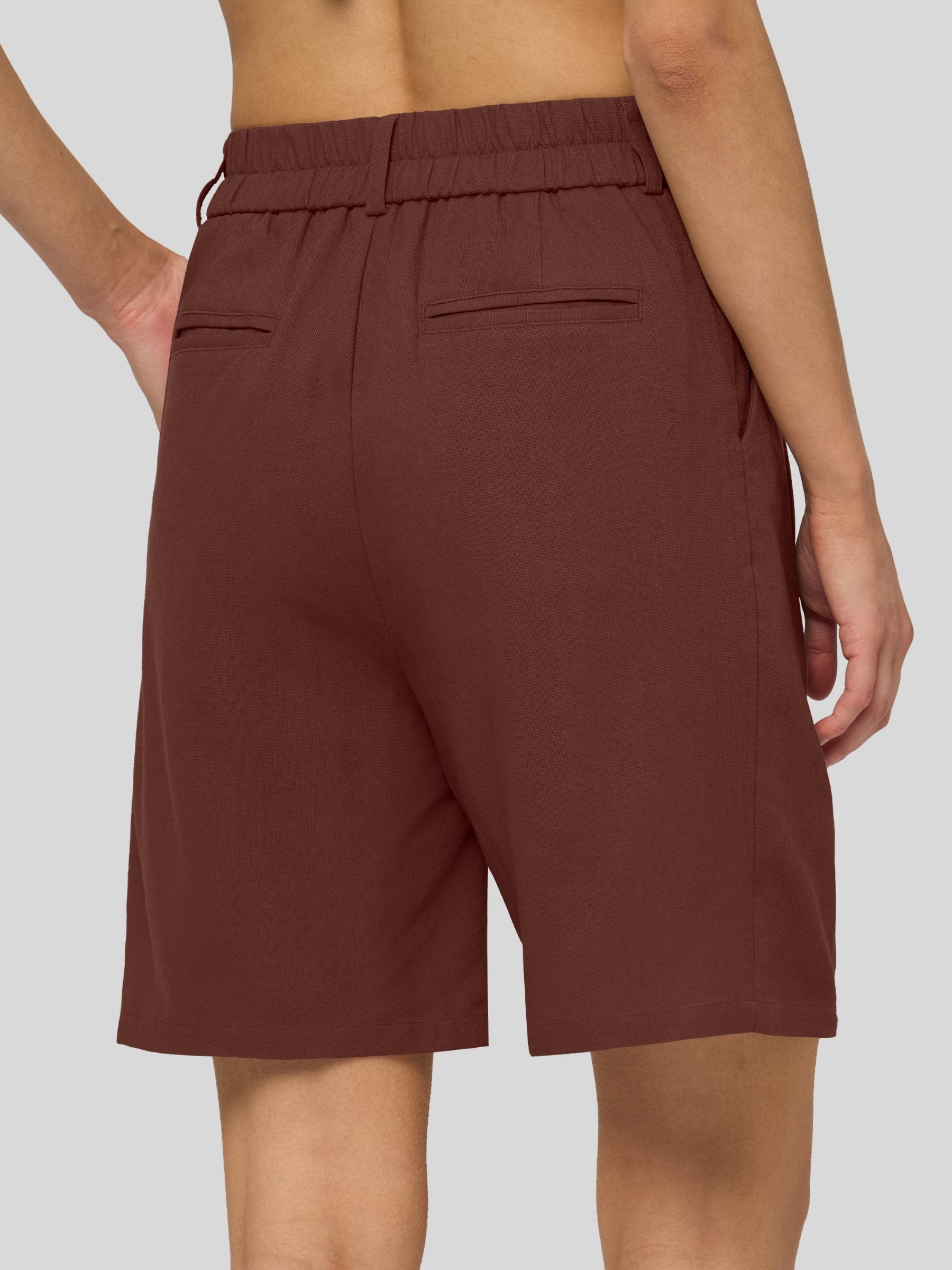 Women's Cotton Linen Bermuda Shorts